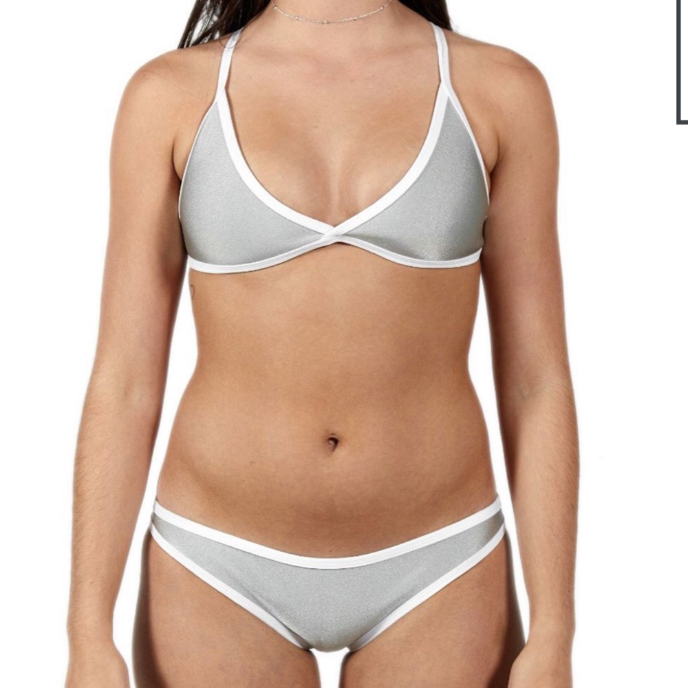 Small silver hoaka bikini